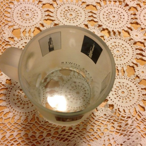 Sears Tower Chicago frosted glass coffee cup - Picture 4 of 7